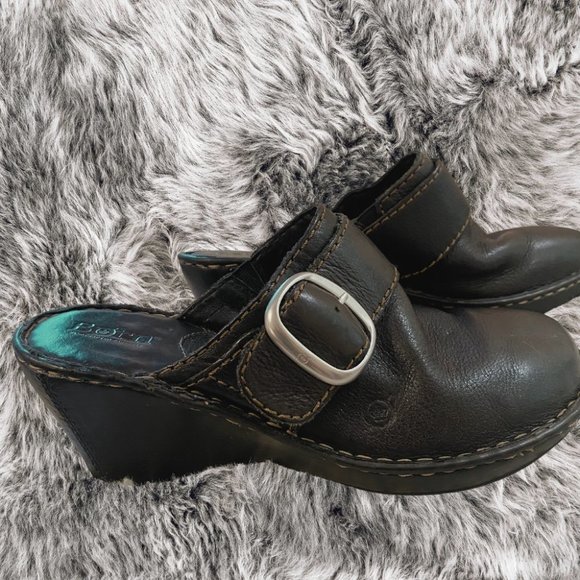 Born Shoes - Born ~ Leather Mules ~ Women's Size 8